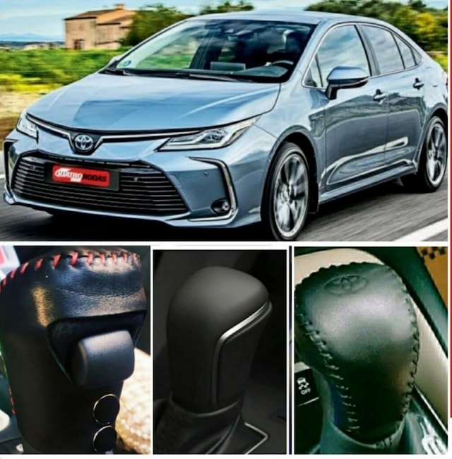 Toyota Corolla Uyumlu 19/24 Hakiki Deri El Yapımı Otomatik Vites Topuzu Kılıfı