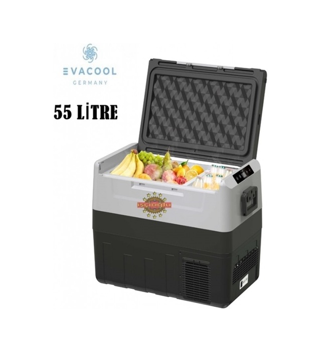 Evacool Germany 55 Li̇tre Oto Buzdolabi Kompresörlü 12v / 24v Eva55a