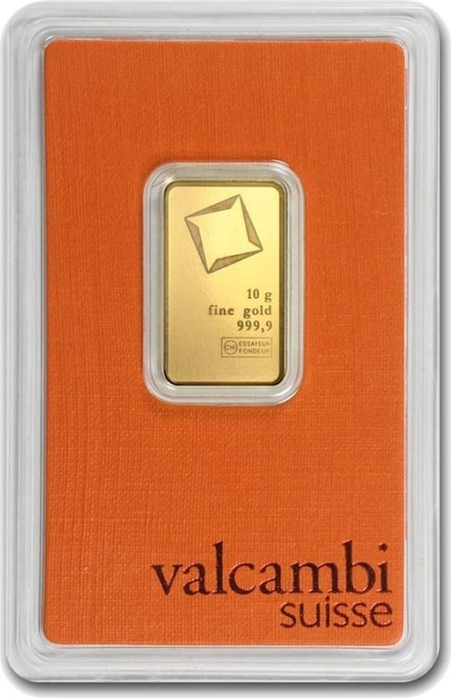 Valcambi 10 Gram Orange Bar Altın 999.9 24 Ayar Külçe Altın