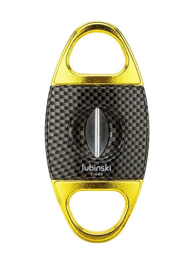 Lubinski Karbon Desen Metal V Puro Kesici Gold 60 Ring