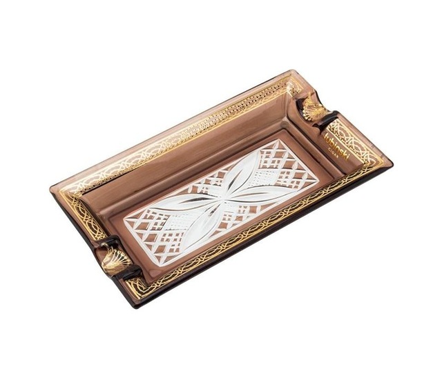 Lubinski Elegant Wings İkili Dikdörtgen Puro Küllüğü Kahve Lb-874