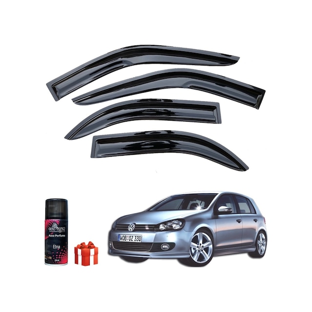 Vw Golf 6 Mügen Cam Rüzgarlığı 2010-2013 Arası 4 Lü Takım+koku