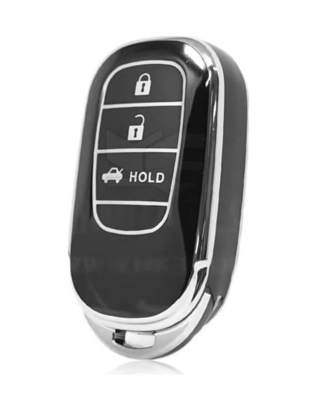 Gma Keys Honda Yeni Fe1 Civic Crv Hrv Accord Smart Nano Anahtar Kılıfı Siyah Gümüş Renk