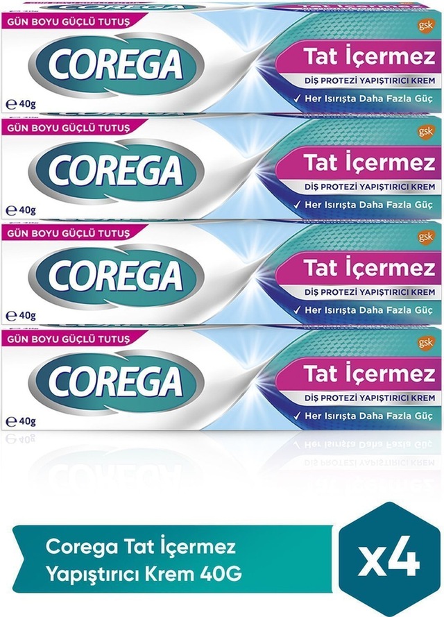 Tat İçermez Yapıştırıcı Krem 40g X 4 Adet