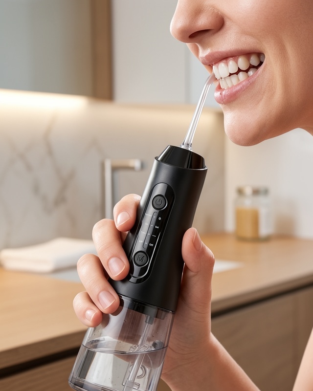 Kablosuz Ağız Duşu 320 Ml Su Geçirmez Ipx7 Uczzzamf11ağızduşusiyah-2