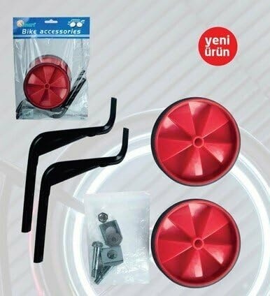 Caselka Bisiklet Denge Yan Teker, 2'li Set, Çocuk Bisikleti İçin Yardımcı Destek Tekerlekleri