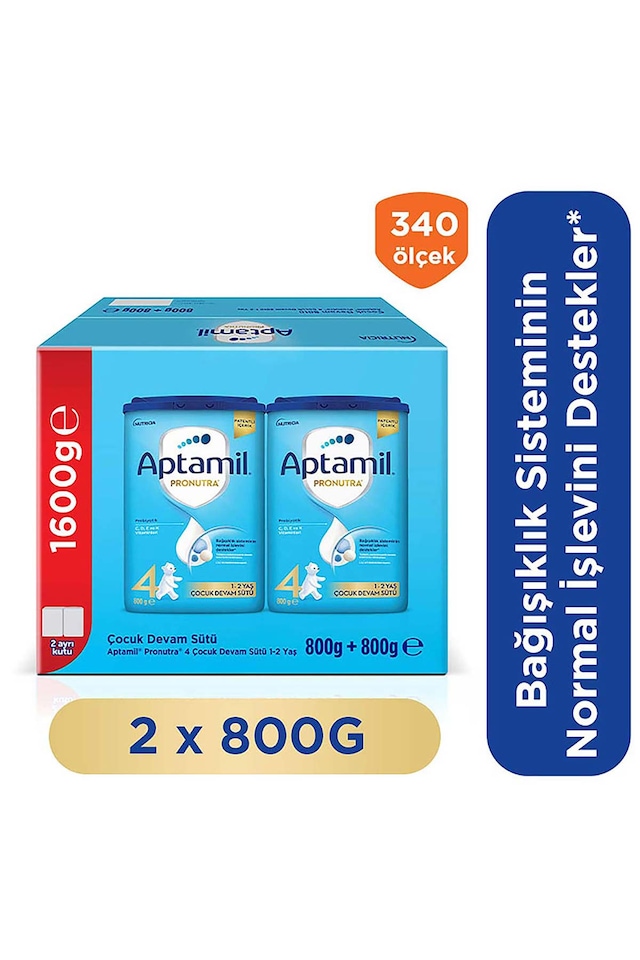 Aptamil 4 Çocuk Devam Sütü 800 Gr 2 Adet