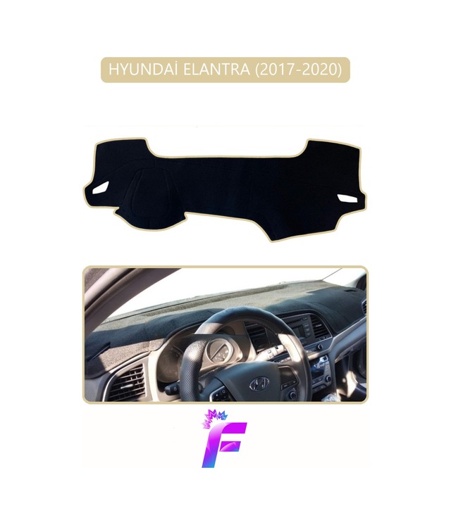 Hyundai Elantra 2017-2020 Uyumlu Torpido Örtüsü Yansıma Önleyici Hızlı Montaj Koruma G19 Torpido Halısı