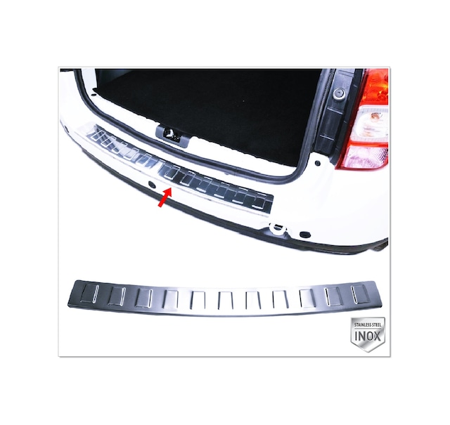 Dacia Duster Krom Arka Tampon Üstü Koruma 2010-2018 P. Çelik