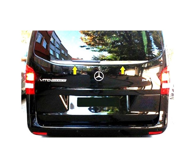 Woc Chrome Mercedes Vito Krom Bagaj Camı Alt Çıtası 2014 Sonrası