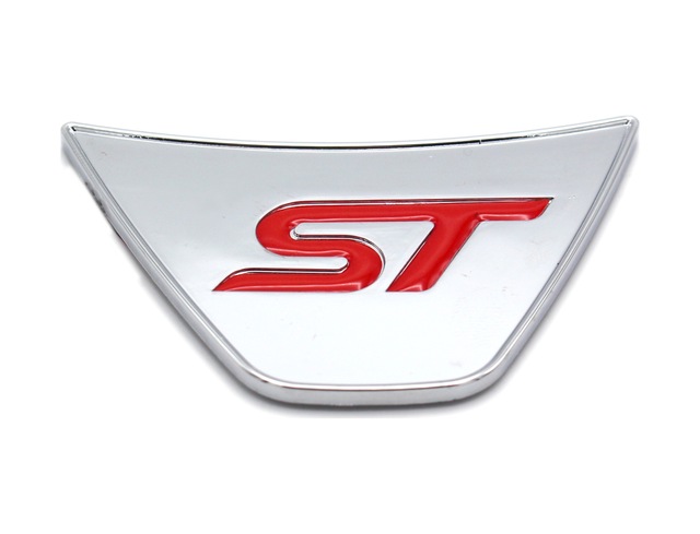 St Kırmızı Krom Direksiyon Logosu Krom Görünüm