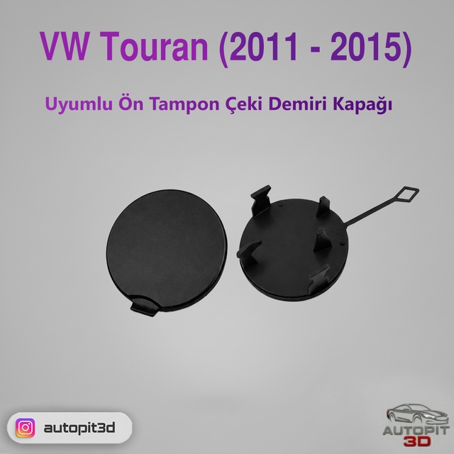 Vw Touran 2011-2015 Uyumlu Ön Tampon Çeki Demiri Kapağı