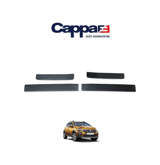 Cappafe Dacia Sandero Kapı Eşiği Abs Mat Siyah 4 Parça 2021- N11.1005