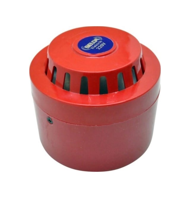 Yangın Alarm Ihbar Ikaz Sireni Acil Durum Korna 220 Volt Alarm Korna Siren 85 Desibel Ses Plastik
