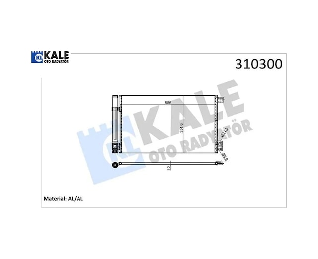 Klima Kondenseri Combo D-corsa D-e Adam-bıpper-tepee-nemo 1.2-1.4 Hdı 08 Fıorıno 1.4-1.3d Mj 07 571x Kale Radyatör