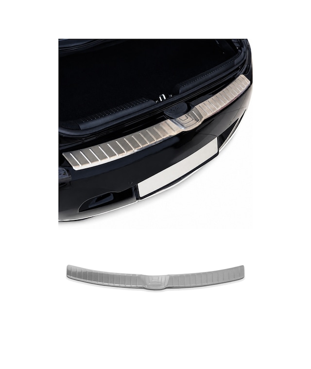 Hyundai I30 Hatchback 5 Kapı 2011-2017 Uyumlu Krom Arka Tampon Eşiği Paslanmaz Çelik Taşlı Mat