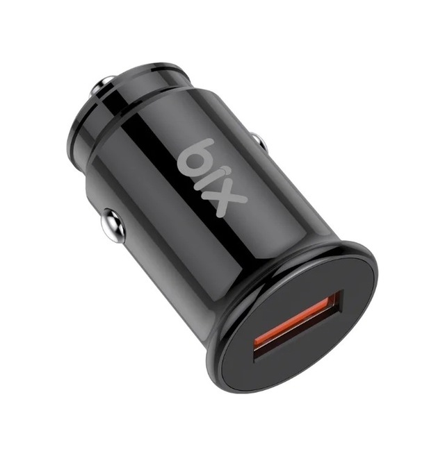 Bix Bx1a18w 18w Qc 3.0 Usb-a Araç Şarj Aleti İphone Android Uyumlu Mini Araç İçi Şarj Cihazı Siyah
