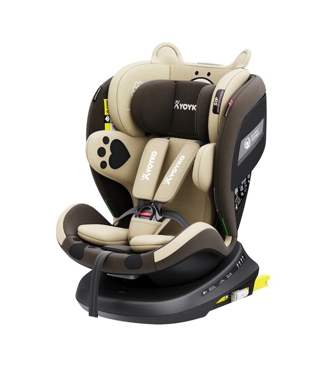 Yoyko Bear 360° Dönebilir Yatabilir Isofix 0-36 KG Oto Koltuğu