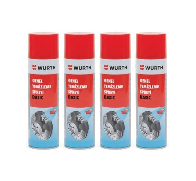 4 Adet Würth Genel Temizleme Spreyi 500 Ml
