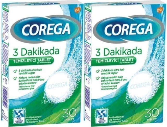 Diş Protezi Temizleyici 30 Tablet 2 Adet