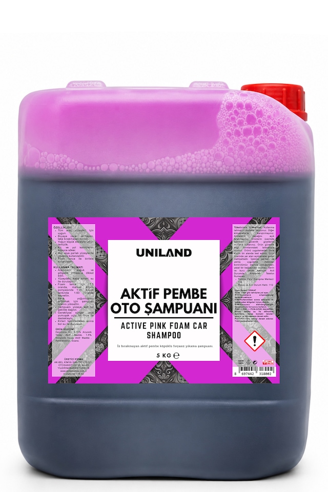 Uniland Aktif Pembe Oto Şampuanı 5 Kg