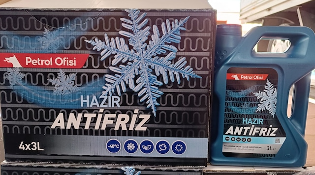 Petrol Ofisi Hazır Antifriz 3 Lt X 4 Adet Koli 2023 Ürt.