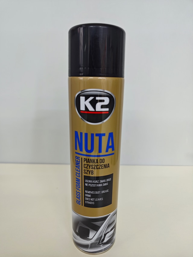 K2 Nuta Cam Temizleme Köpüğü 600ml Pürüzsüz Yüzeyler İçin Etkili Temizlik Sağlar