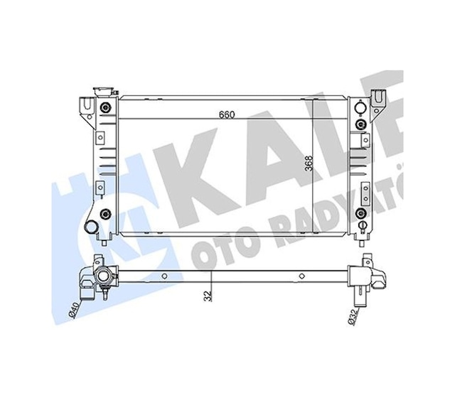 Radyatör - 267 - Chryler Voyager Iıı - Dpmıx-hb - Al-pl-brz 660x368x32