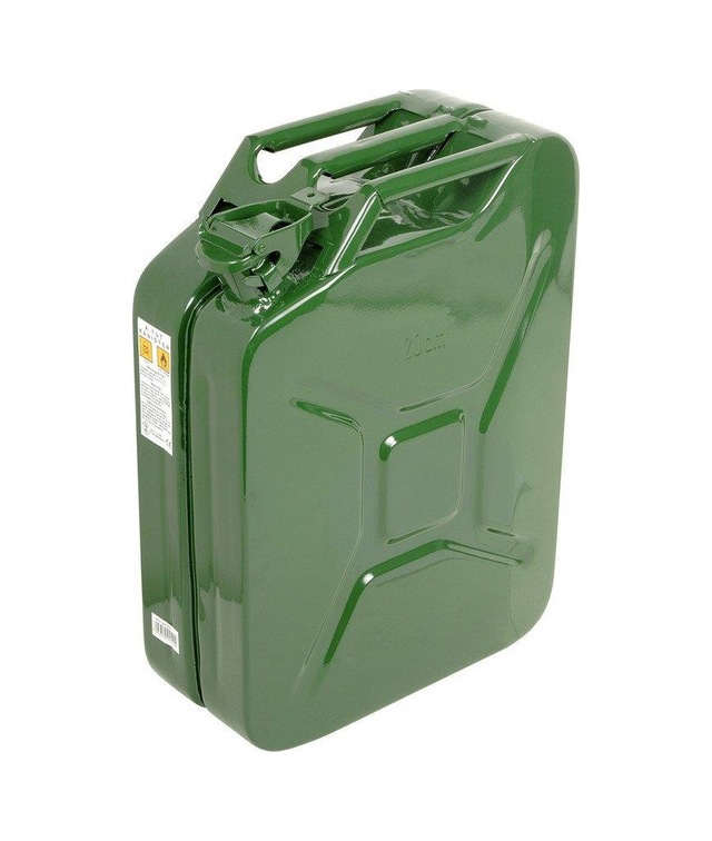 Gelg Askeri Tip Metal Benzin Yakıt Bidonu 20 L