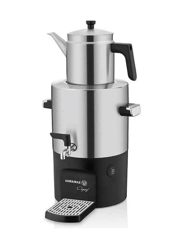 Korkmaz A841-01 Çayşef 2000 W Paslanmaz Çelik Semaver - Parlak İnox