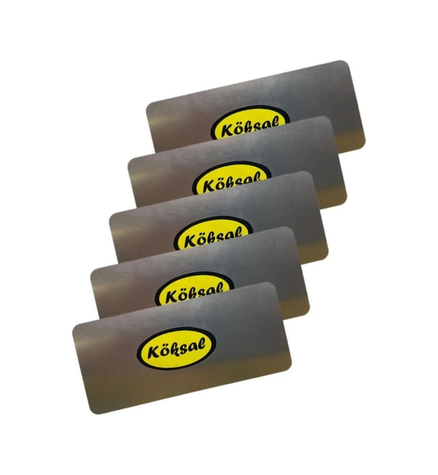 Köksal Rötuş Rütüş Rutuş Çeliği 4Cmx9Cm. 5 Adet