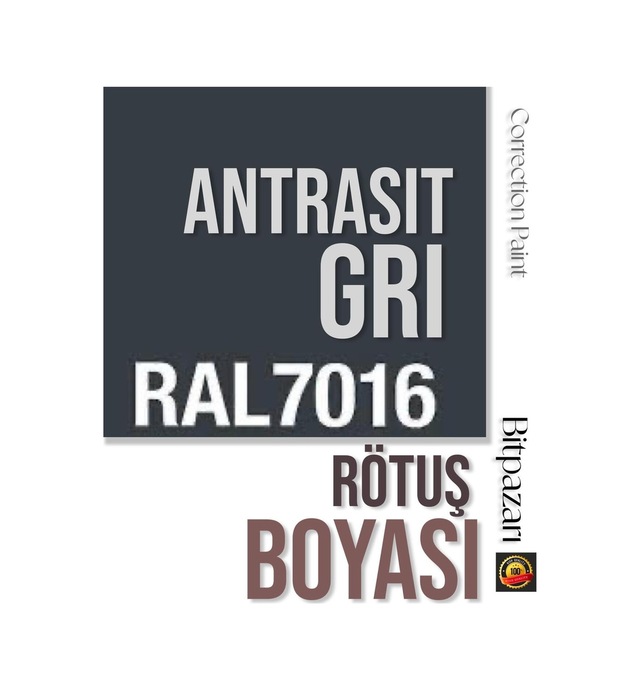 Antrasit Gri - Beyaz Eşya Rötuş Boyası 25ml - Ral7016