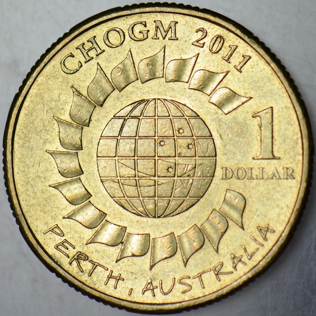 Avustralya 1 Dolar 2011 Hatıra-commonwealth Toplantısı. Çilaltı.