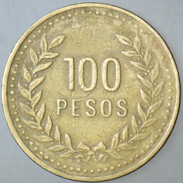 Kolombiya 100 Peso 1994.
