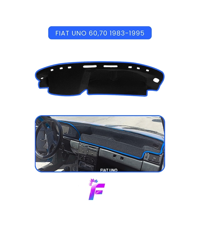 Fıat Uno 1983-1995 Uyumlu Ön Göğüs Örtüsü Yansıma Önleyici Kolay Montaj Oto Aksesuar Tb65 Mavi