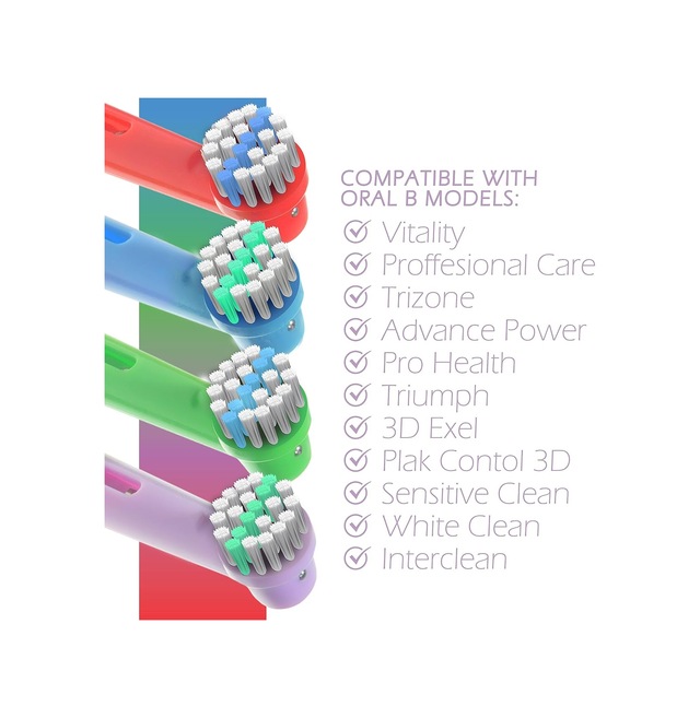 Tr Oral B Braun Elektrikli Diş Fırçası İçin Yedek Diş Fırçası Başlıkları - 8 Paket Çocuk Renkli Fırça Ba