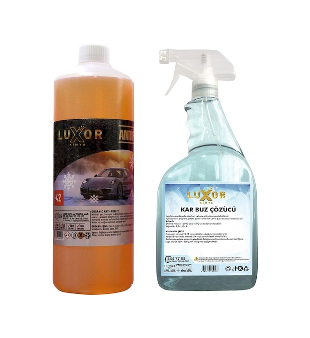Luxor - 42 Derece Turuncu Antifriz 1 LT - Kar Buz Çözücü 1 Lt