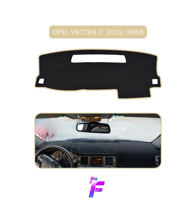 Opel Vectra C 2002-2008 Uyumlu Torpido Örtüsü Araca Özel Üretim Kolay Montaj Koruma T61 Torpido Halısı
