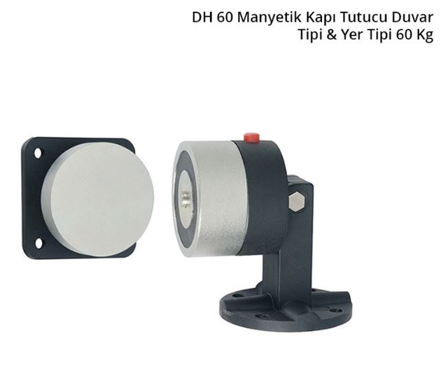 Hd-60r Manyetik Kapı Tutucu Duvar Tipi Yangın Kapısı 60 Kg