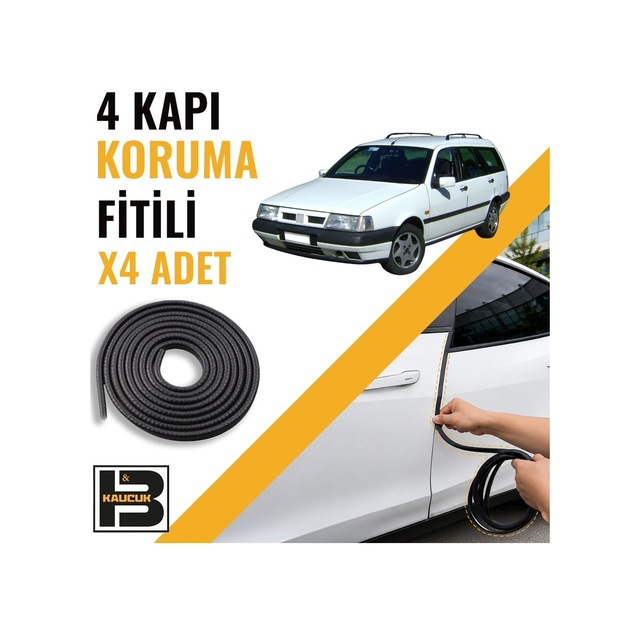 Tempra Station Wagon Kapı Koruma Fitili-4 Kapı-siyah-bm2555