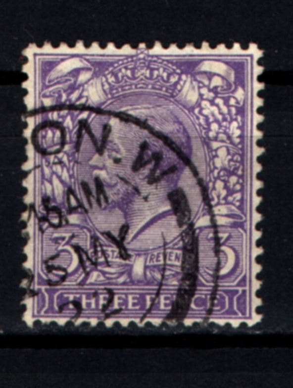 İngiltere 1912-1913 Kral V. George 3p Ws2229 Teşhir Ürün