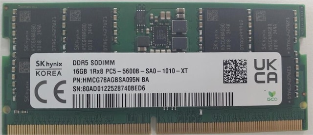 SK Hynix HMCG78AGBSA095N 16GB DDR5 5600MT CL46