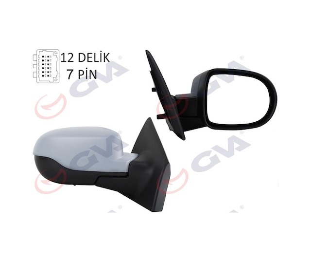 Dış Dikiz Aynası Elektrikli Sağ Clio 3 Hb 09 Isıtmalı Sensör Astarlı Konv.cam