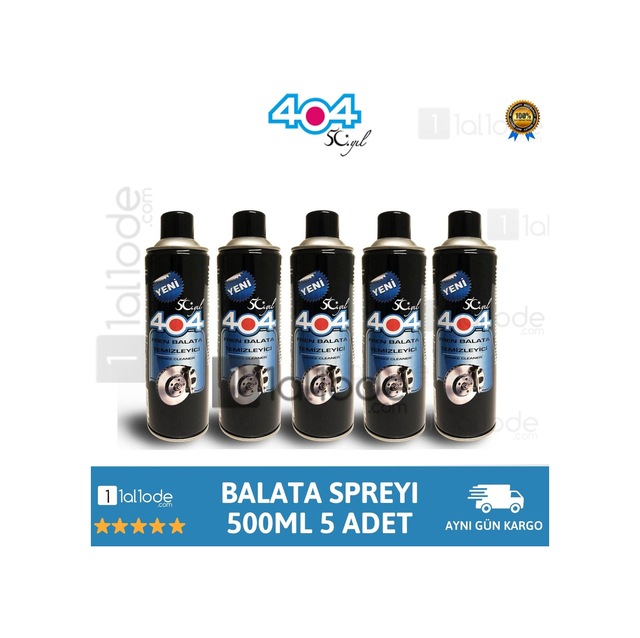 404 Balata Spreyi Genel Temizleme Sprey 500 Ml (5 Adet)