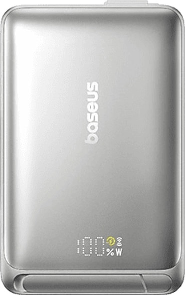 Baseus Nomos Qi2 10.000 Mah 45W Manyetik Taşınabilir Şarj Cihazı Gri