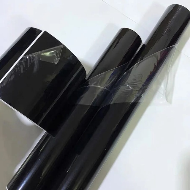 Piano Black Siyah Hava Kanallı Parlak Jelatinli 30cmx1metre