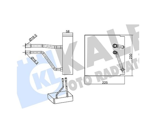 Klima - 582 - Evaporator Ford - Dpmıx-hb - Fiesta 02-