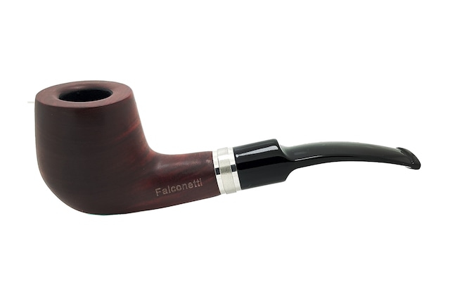 Falconetti 9 MM Metal Bilezikli Ebony Ahşap Pipo Py71