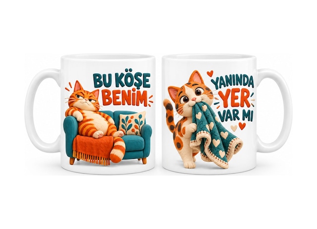 Bezos Koltuk Pazarlığı 2'li Porselen Kupa Seti - Model 849 Bezos1