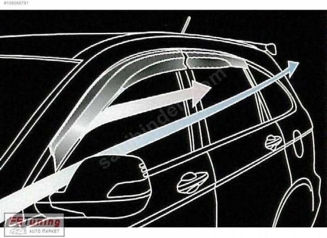 Boğaziçi Honda Crv Uyumlu Cam Rüzgarlığı Mugen 4.lü 07-12 Bg-1066